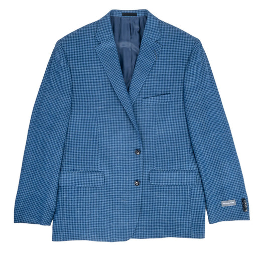 Michael Kors Blue Houndstooth Sport Coat MEN - Clothing - Sport Coats Michael Kors