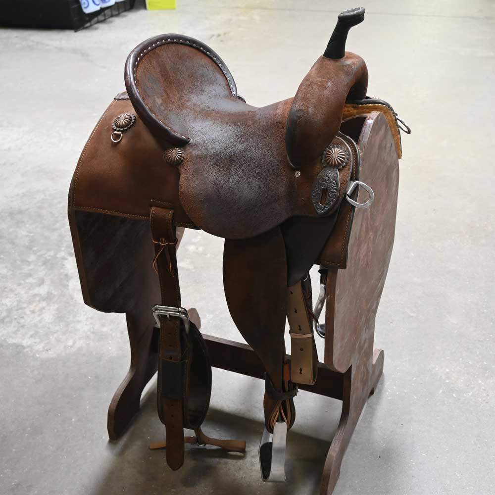 13.5" USED DOUBLE J POZZI PRO BARREL SADDLE