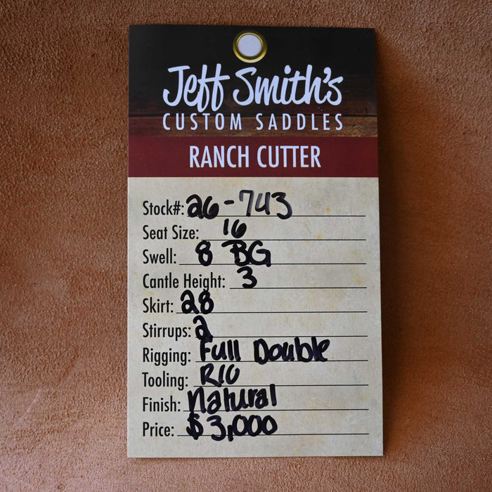 16" JEFF SMITH BEAU GALYEAN RANCH CUTTER SADDLE