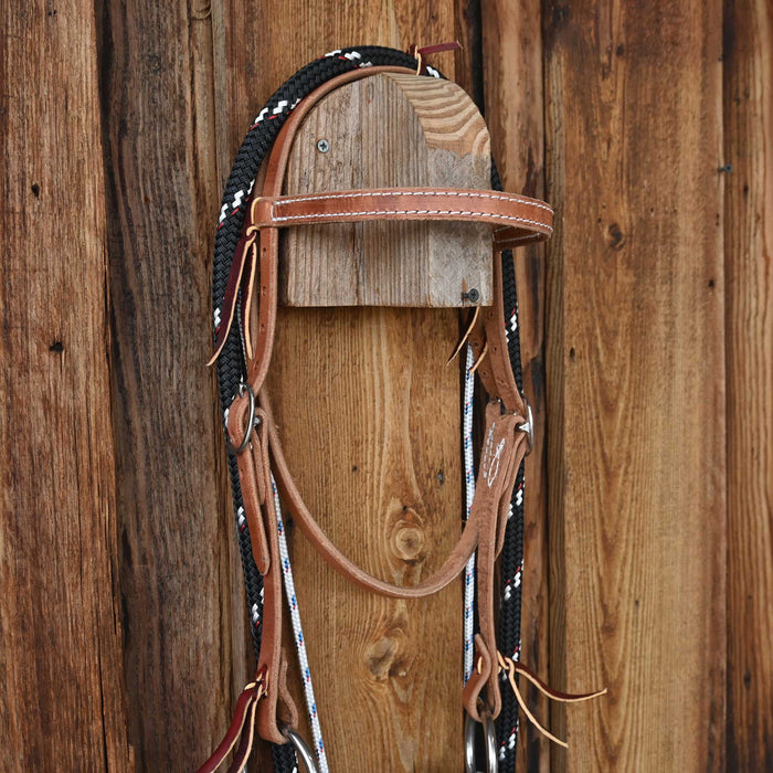 Cow Horse Supply O-Ring Smooth Snaffle Bridle Rig Tack - Rigs Cow Horse Supply