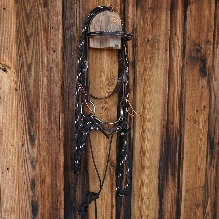 Cow Horse Supply O-Ring Smooth Snaffle Bridle Rig Tack - Rigs Cow Horse Supply