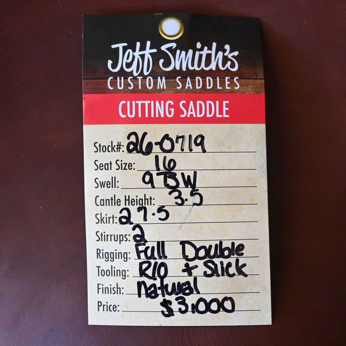 16" JEFF SMITH BUSTER WELCH CUTTING SADDLE