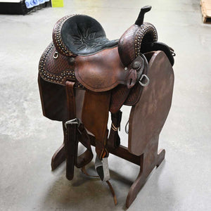 13" USED DOUBLE J PRO BARREL SADDLE Saddles DOUBLE J SADDLERY