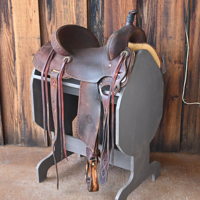 14" USED JEFF SMITH BARREL SADDLE Saddles - Used Jeff Smith