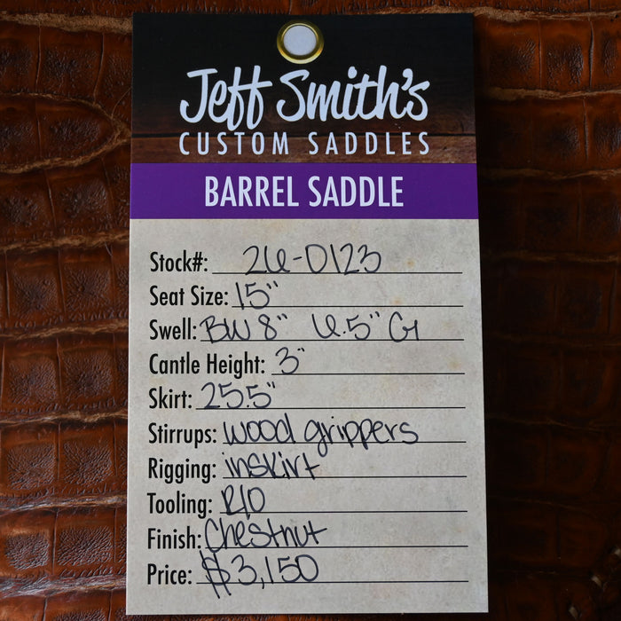 15" USED JEFF SMITH BARREL SADDLE Saddles - Used Jeff Smith