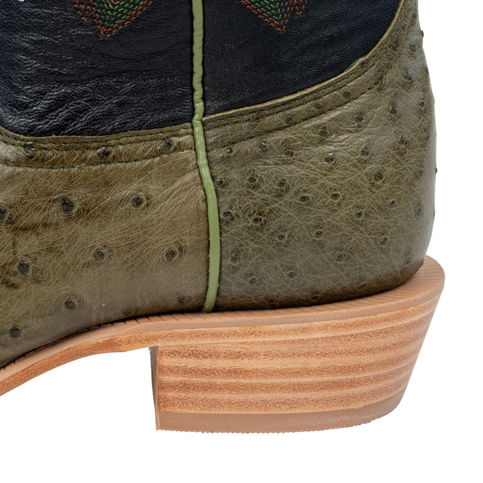 R. Watson Men's Forest Green Western Boot