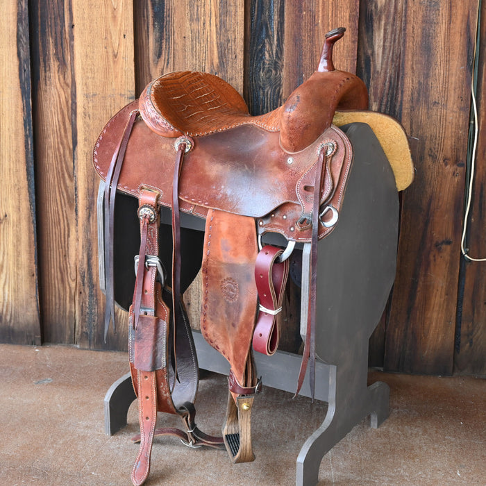 15" USED JEFF SMITH BARREL SADDLE Saddles - Used Jeff Smith