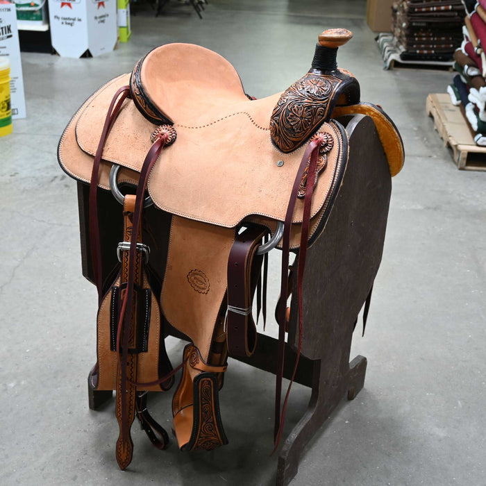 14" TESKEY'S TEAM ROPING SADDLE