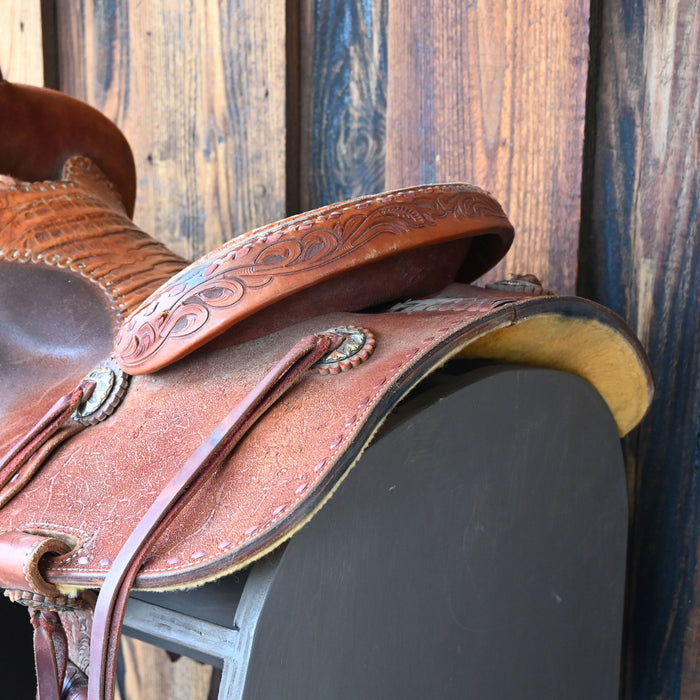 15" USED JEFF SMITH BARREL SADDLE Saddles - Used Jeff Smith