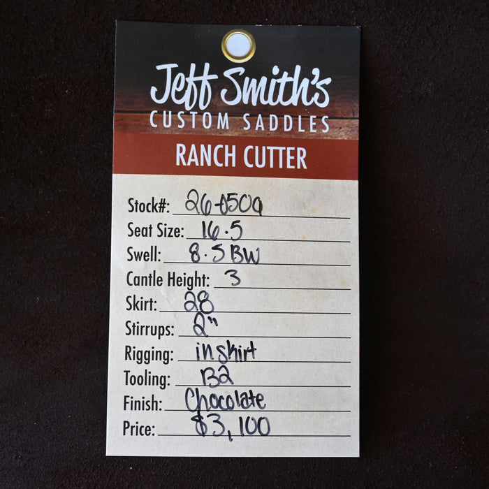 16.5" JEFF SMITH BUSTER WELCH RANCH CUTTER SADDLE