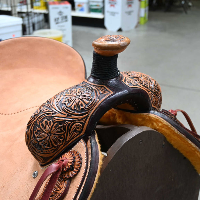 14" TESKEY'S TEAM ROPING SADDLE