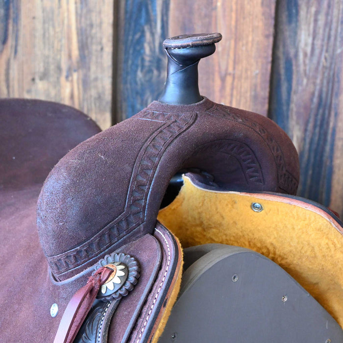 16.5" JEFF SMITH BUSTER WELCH RANCH CUTTER SADDLE