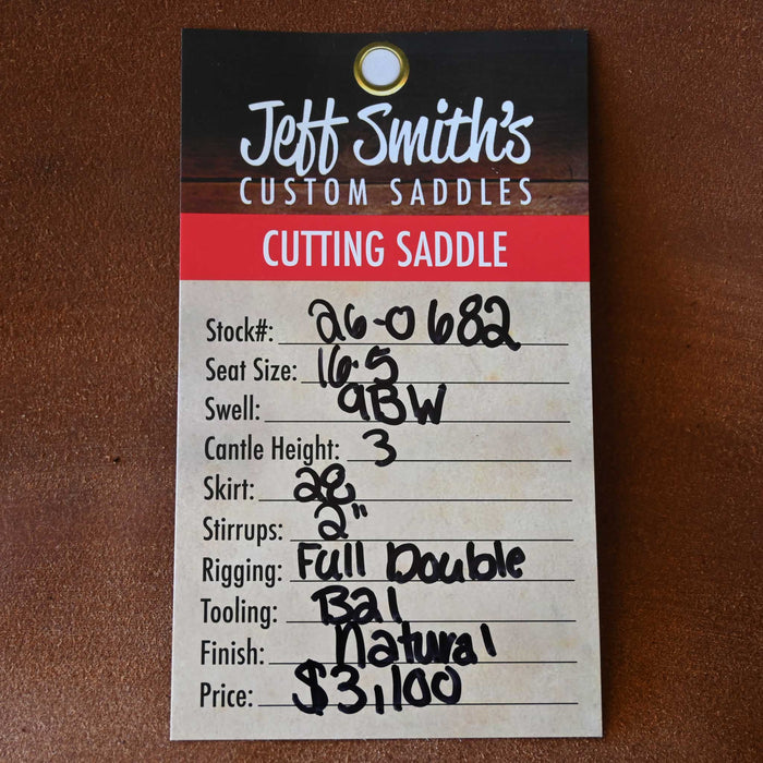 16.5" JEFF SMITH BUSTER WELCH CUTTING SADDLE
