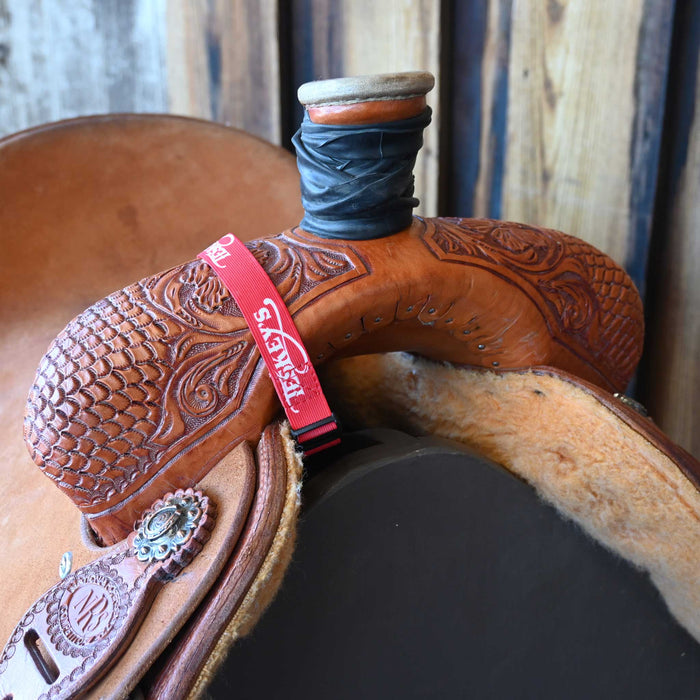 16" USED NRS TEAM ROPING SADDLE