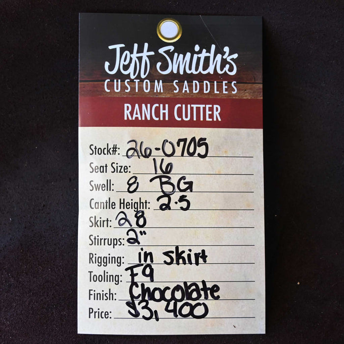 16" JEFF SMITH BEAU GALYEAN RANCH CUTTER SADDLE