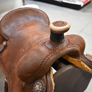 16" USED PATRICK SMITH ROPING SADDLE Saddles Patrick Smith   