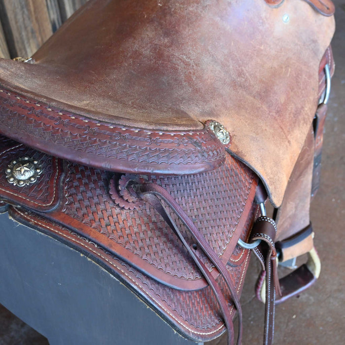 17" USED HORSEMAN'S SUPPLY CUTTING SADDLE