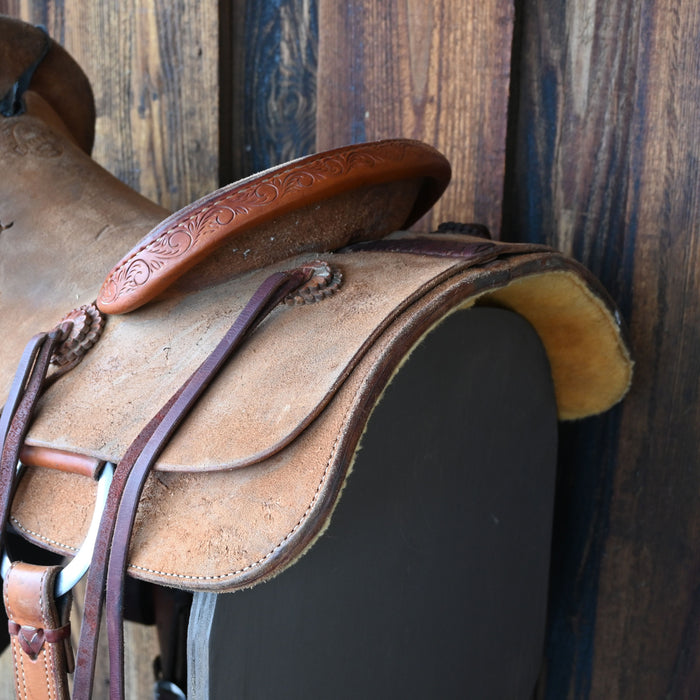 15" USED VALIMONT RANCH CUTTER SADDLE Saddles - Used Austin Valimont