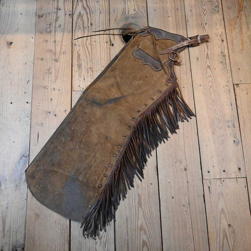 Hershberger Shotgun Chaps w/P. Williams Buckle Tack - Chaps & Chinks Wyatt Hershberger Cowboy Leather