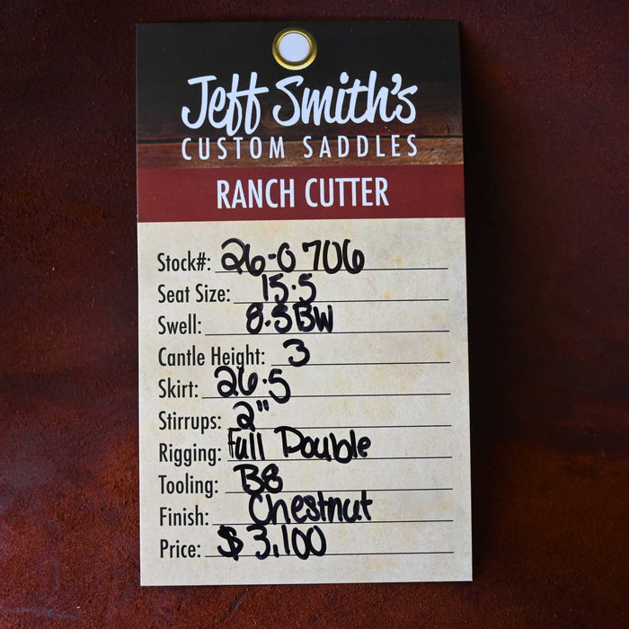 15.5" JEFF SMITH BUSTER WELCH RANCH CUTTER SADDLE