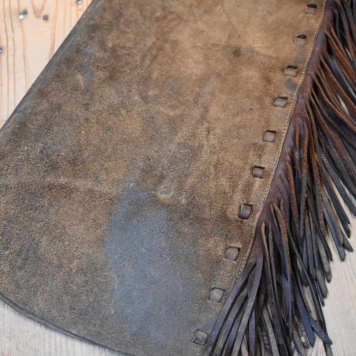 Hershberger Shotgun Chaps w/P. Williams Buckle Tack - Chaps & Chinks Wyatt Hershberger Cowboy Leather