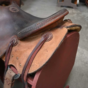 14.5" USED JEFF SMITH RANCH CUTTING SADDLE Saddles Jeff Smith