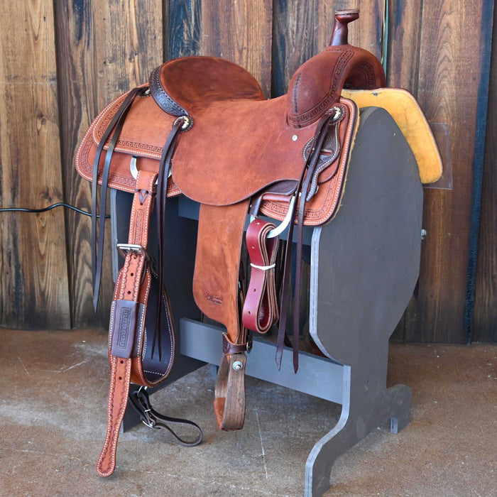 15.5" JEFF SMITH BUSTER WELCH RANCH CUTTER SADDLE