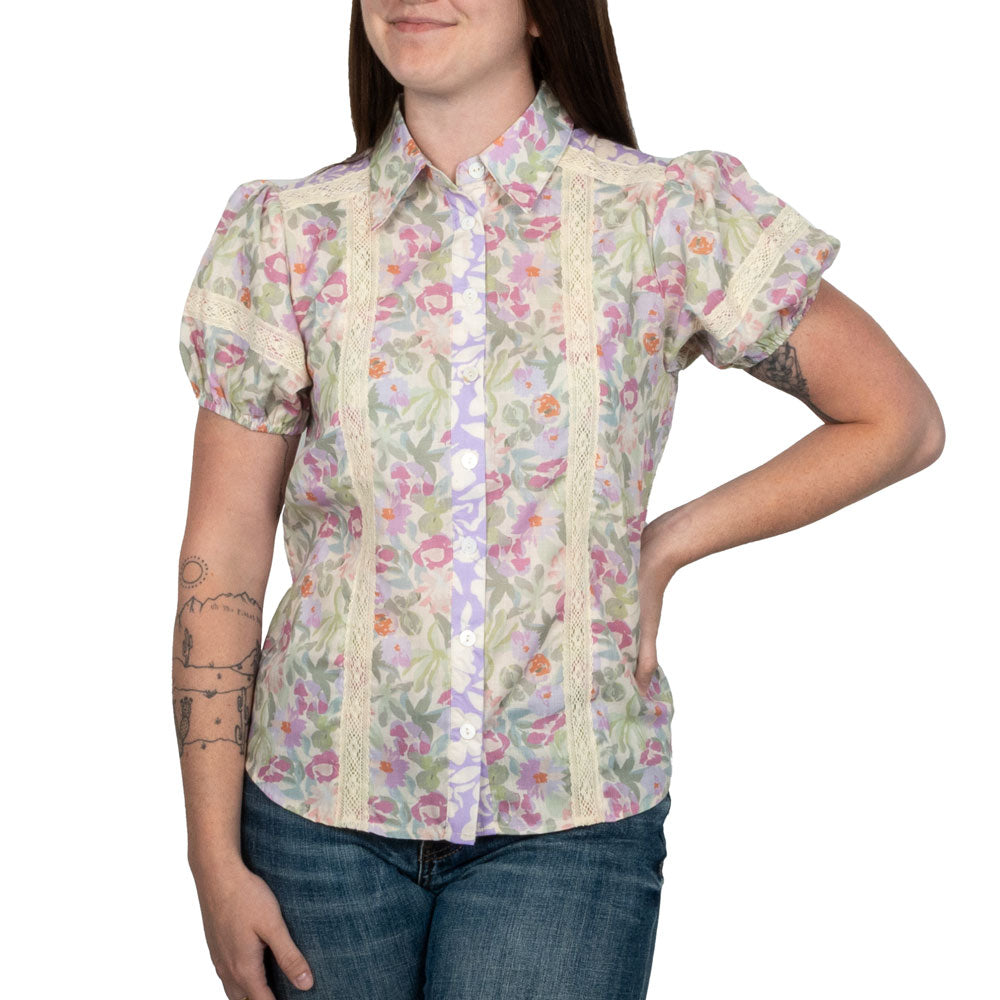 Floral Garden Puff Sleeve Top WOMEN - Clothing - Tops - Short Sleeved J.NNA
