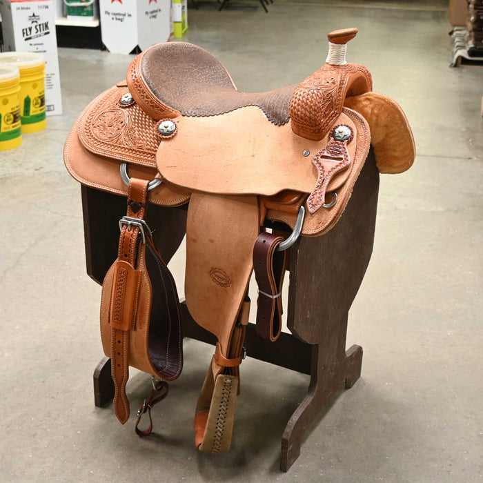 16" TESKEY'S TEAM ROPING SADDLE