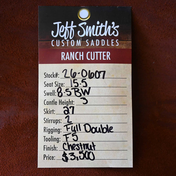 15.5" JEFF SMITH BUSTER WELCH RANCH CUTTER SADDLE