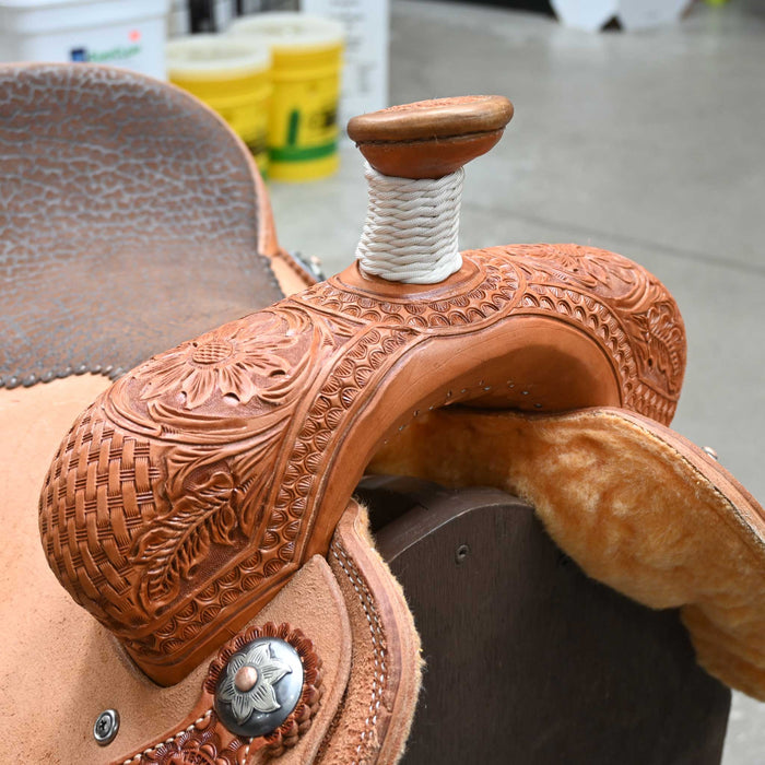 16" TESKEY'S TEAM ROPING SADDLE