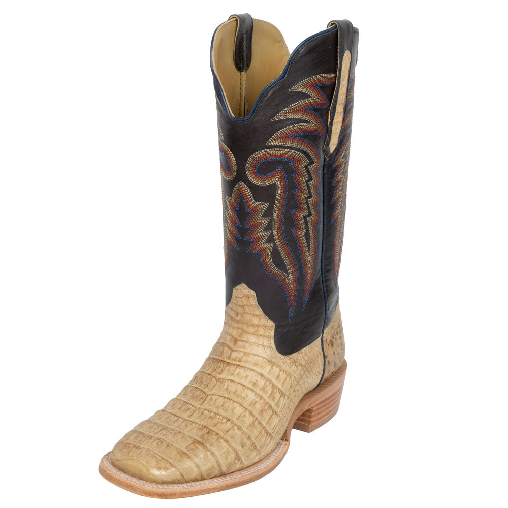 R. Watson Men's Saddle Caimen Belly Boot MEN - Footwear - Exotic Western Boots R Watson