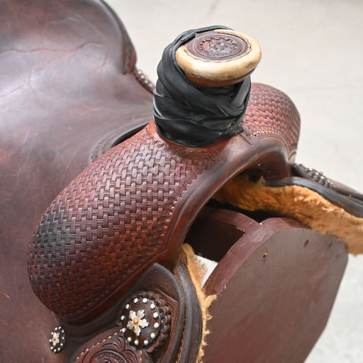 14" USED PATRICK SMITH ROPING SADDLE Saddles - New Patrick Smith