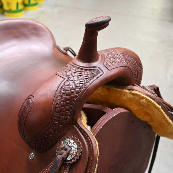 16" USED JEFF SMITH CUTTING SADDLE Saddles - Used Jeff Smith