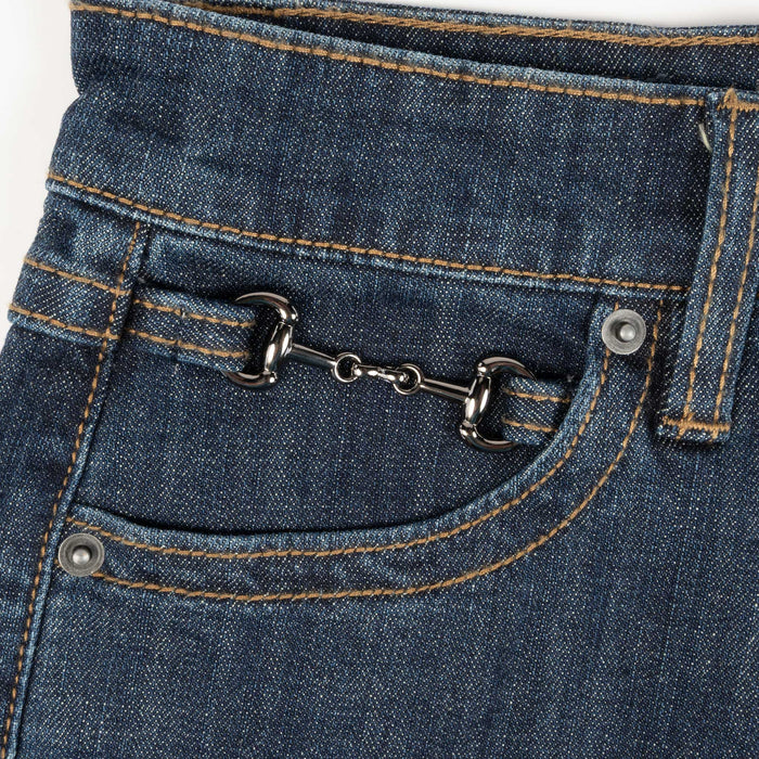 Rock & Roll Denim Women's High Rise Metal Clasp Bootcut Jean