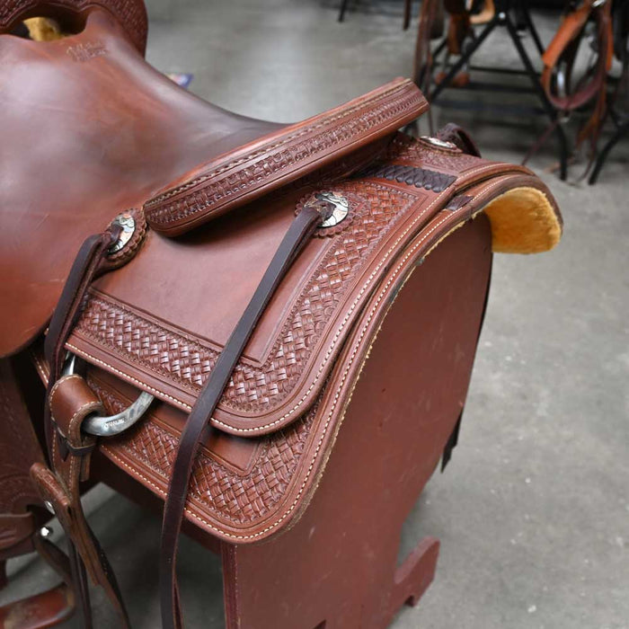 16" USED JEFF SMITH CUTTING SADDLE Saddles - Used Jeff Smith