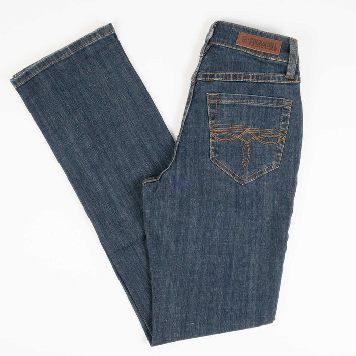 Rock & Roll Denim Women's High Rise Modest Bootcut Jean