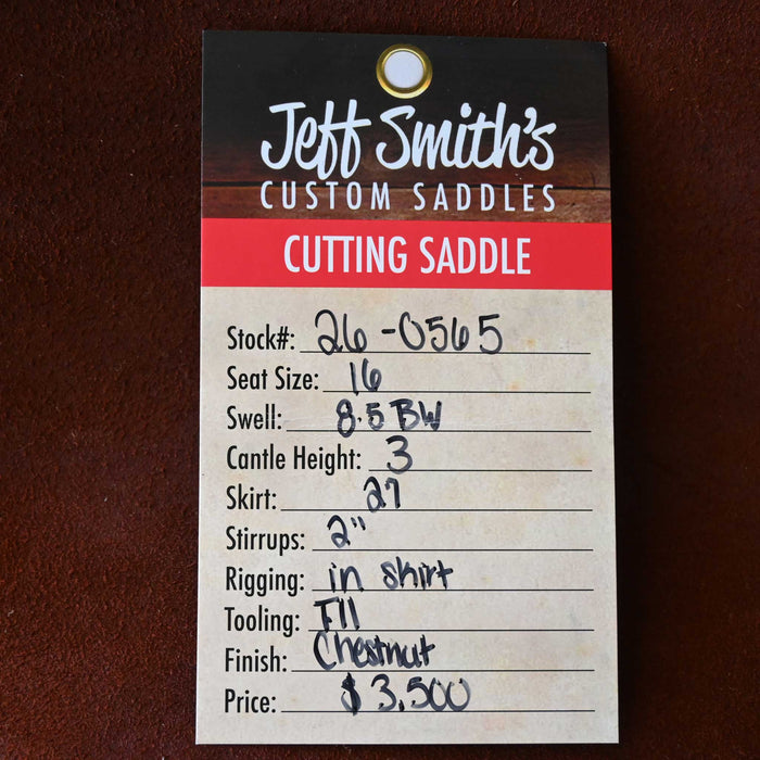 16" JEFF SMITH BUSTER WELCH CUTTING SADDLE