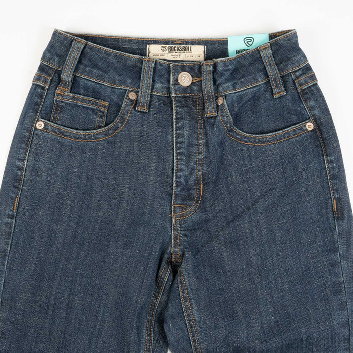 Rock & Roll Denim Women's High Rise Modest Bootcut Jean
