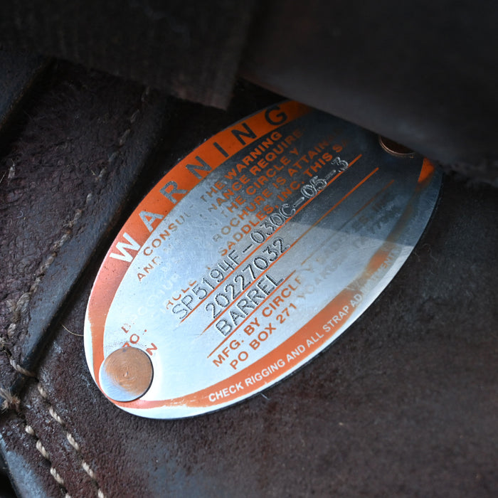 13" USED JEFF SMITH CIRCLE Y BARREL SADDLE Saddles - Used Circle Y Saddlery