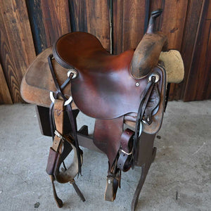 16" USED JEFF SMITH CUTTING SADDLE Saddles Jeff Smith   