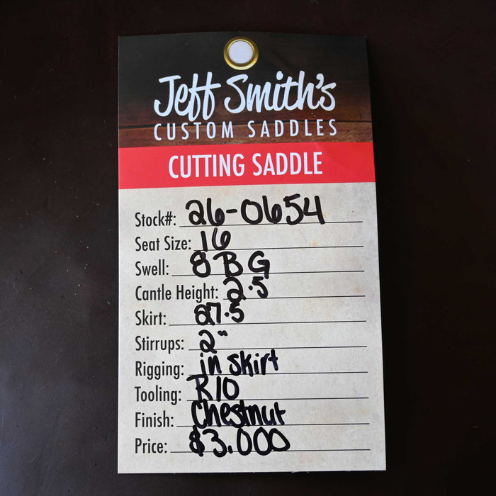 16" JEFF SMITH BEAU GALYEAN CUTTING SADDLE
