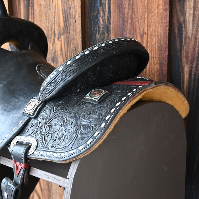 14" LIGHTLY USED JEFF SMITH BARREL SADDLE Saddles - Used Jeff Smith