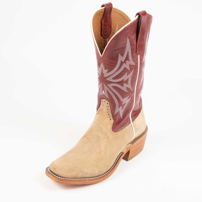 Rios of Mercedes Men's Cutter Toe Tan Crazyhouse Roughout Western Boot MEN - Footwear - Western Boots Rios of Mercedes Boot Co.