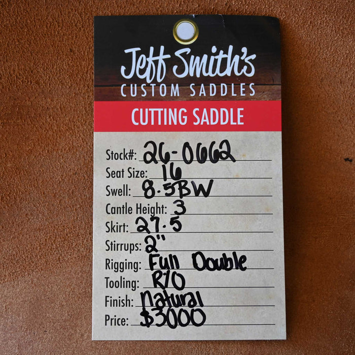 16" JEFF SMITH BUSTER WELCH CUTTING SADDLE