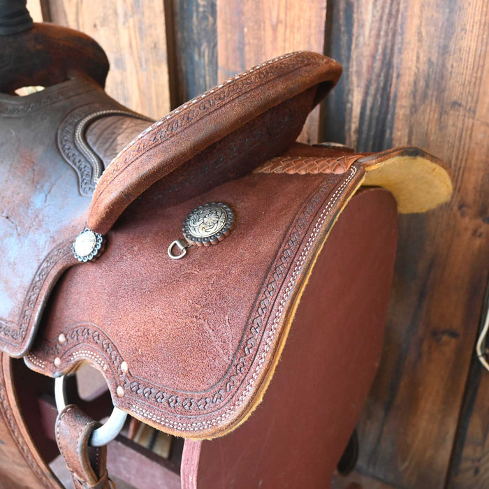 14.5" USED BACH TEAM ROPING SADDLE