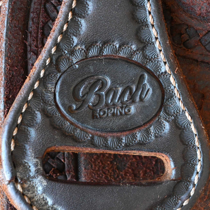 14.5" USED BACH TEAM ROPING SADDLE