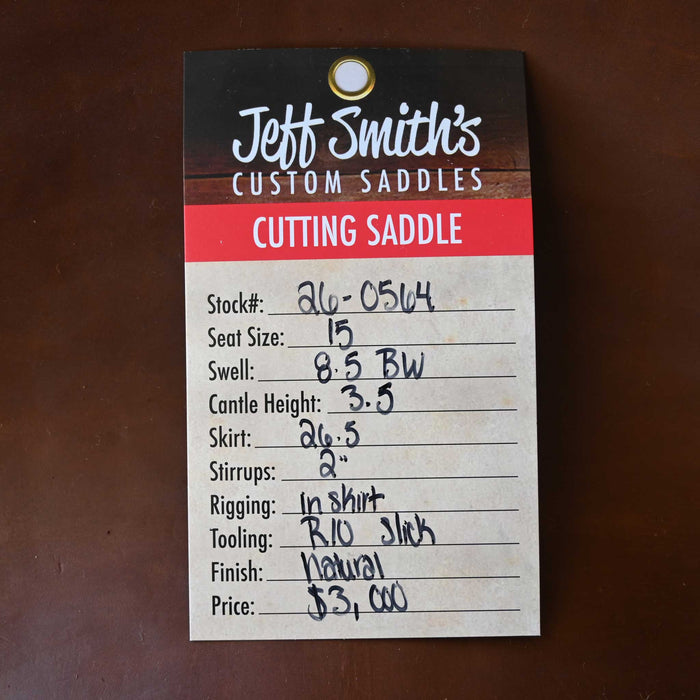 15" JEFF SMITH BUSTER WELCH CUTTING SADDLE