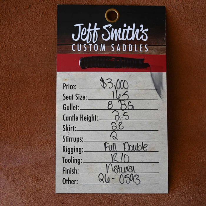 16.5" JEFF SMITH BEAU GALYEAN RANCH CUTTER SADDLE