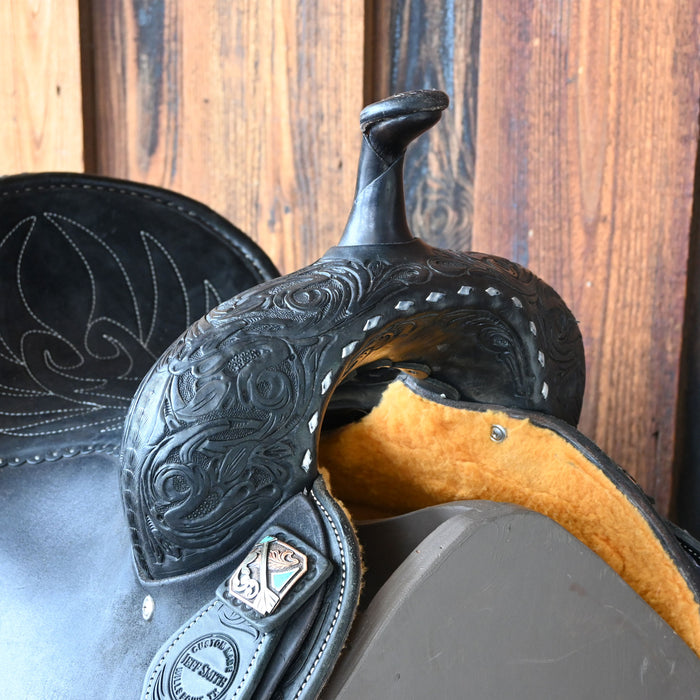 14.5" USED JEFF SMITH BARREL SADDLE Saddles - Used Jeff Smith